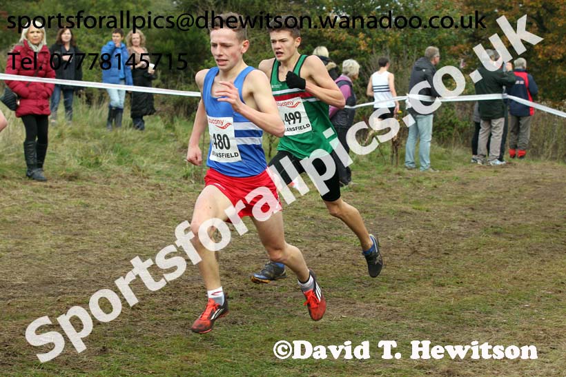 Men under-17s, National Cross Country Relays, Berry Park, Mansfield. Photo: David T. Hewitson/Sports for All Pics